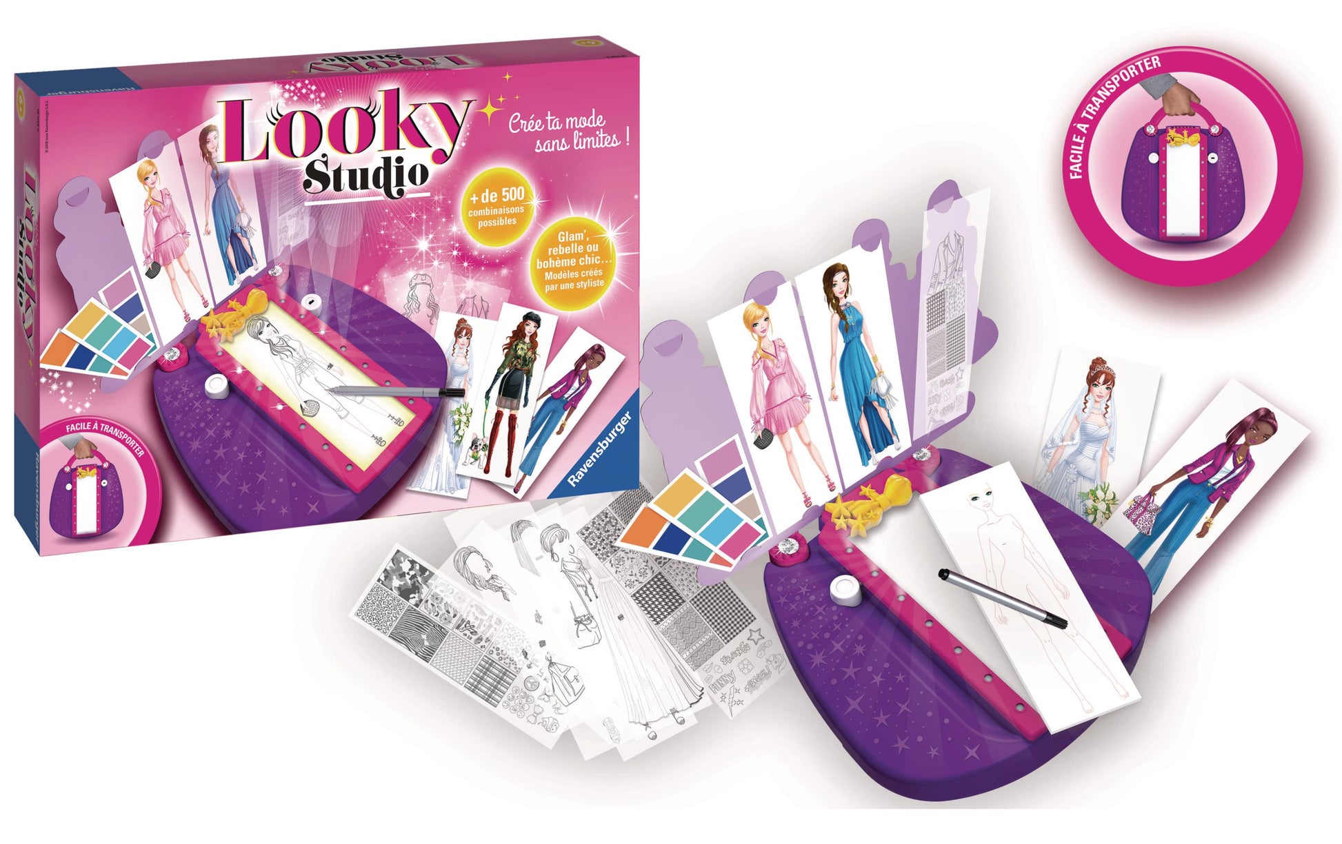 Ravensburger Looky Studio – Zeichenschablonen-Set – Mode – ab 6 Jahren