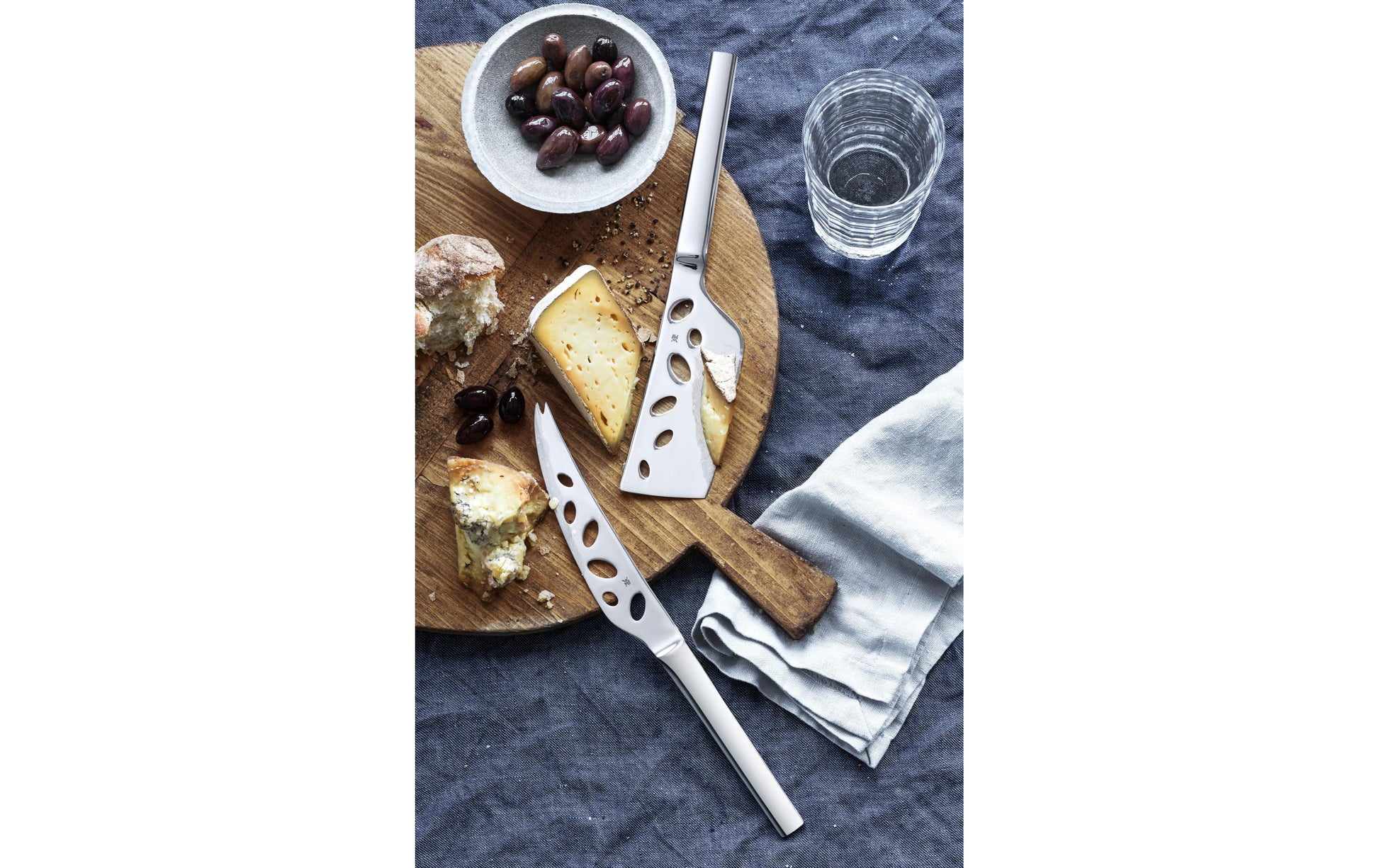 WMF Nuova Käsemesser-Set – Cromargan, glatter Schliff, 27,7 cm, silber, spülmaschinenfest, 2 Stk.