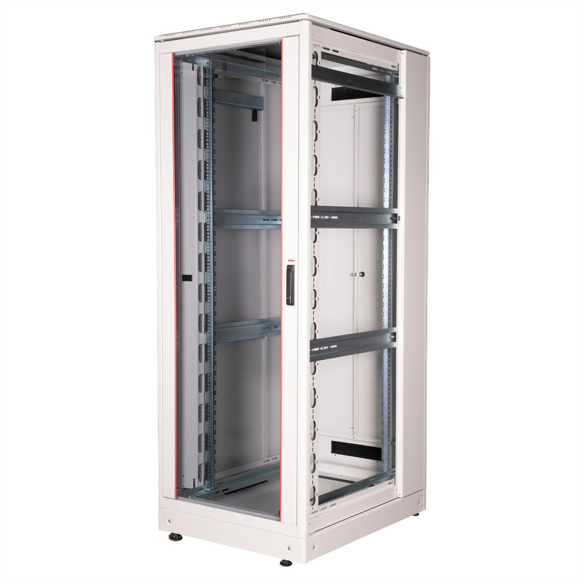 ROLINE Pro – 19" Netzwerkschrank 42U, IP20, abschliessbar, 800 × 1000 × 2053 mm, lichtgrau, Stahl