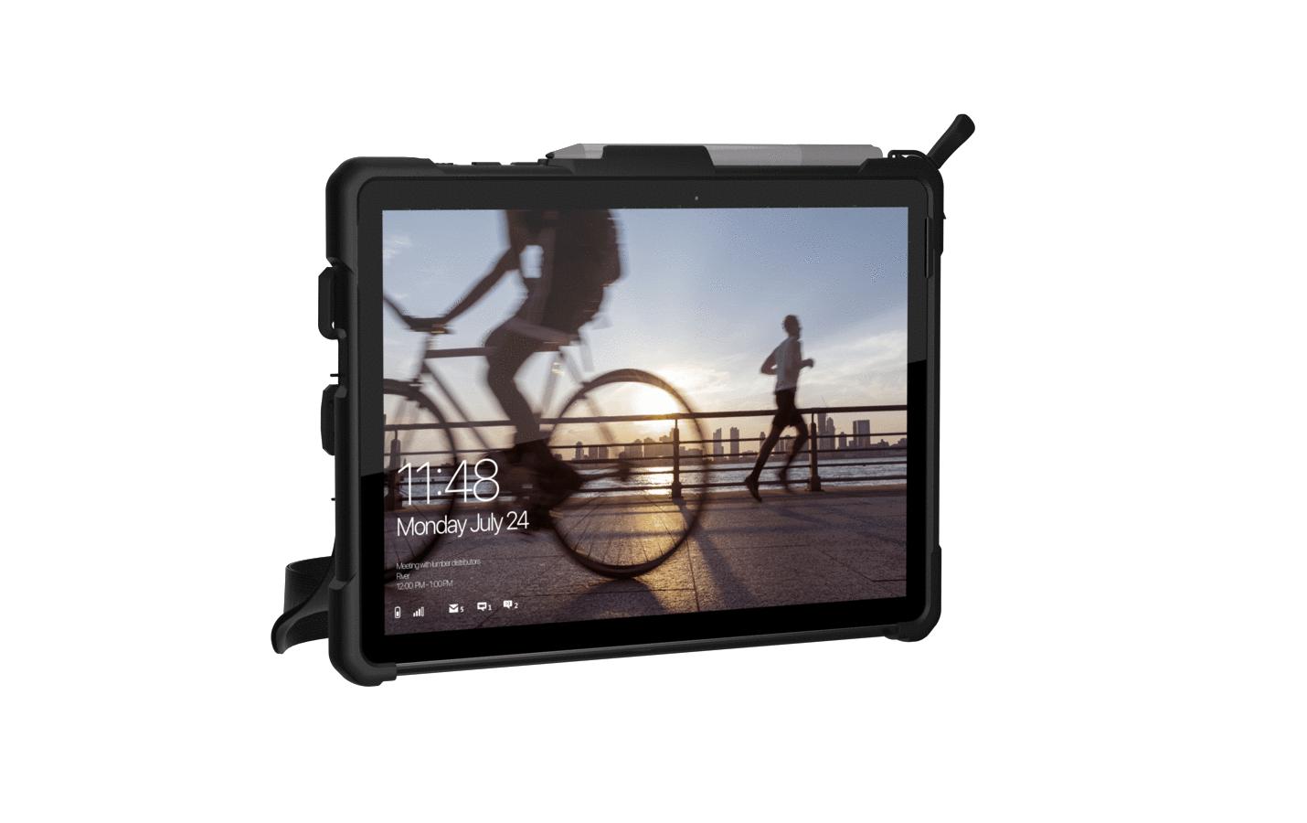 Urban Armor Gear Tablet-Hülle für Microsoft Surface Go 10" (1.–4. Gen.) – Schwarz/Grau