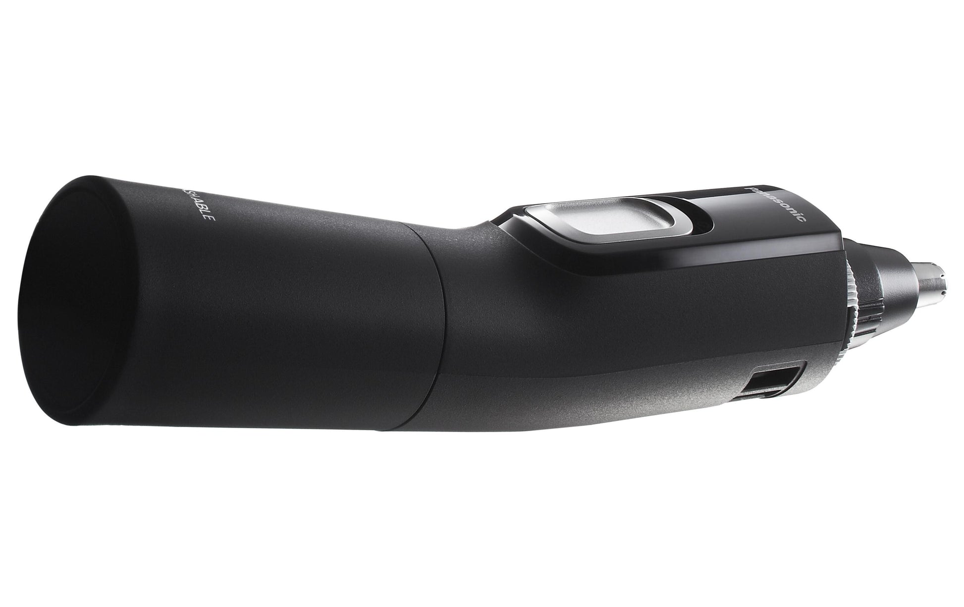 Panasonic Nasenhaartrimmer ER-GN300K503 – nass & trocken, batteriebetrieben, 40 min – schwarz, Edelstahlmesser