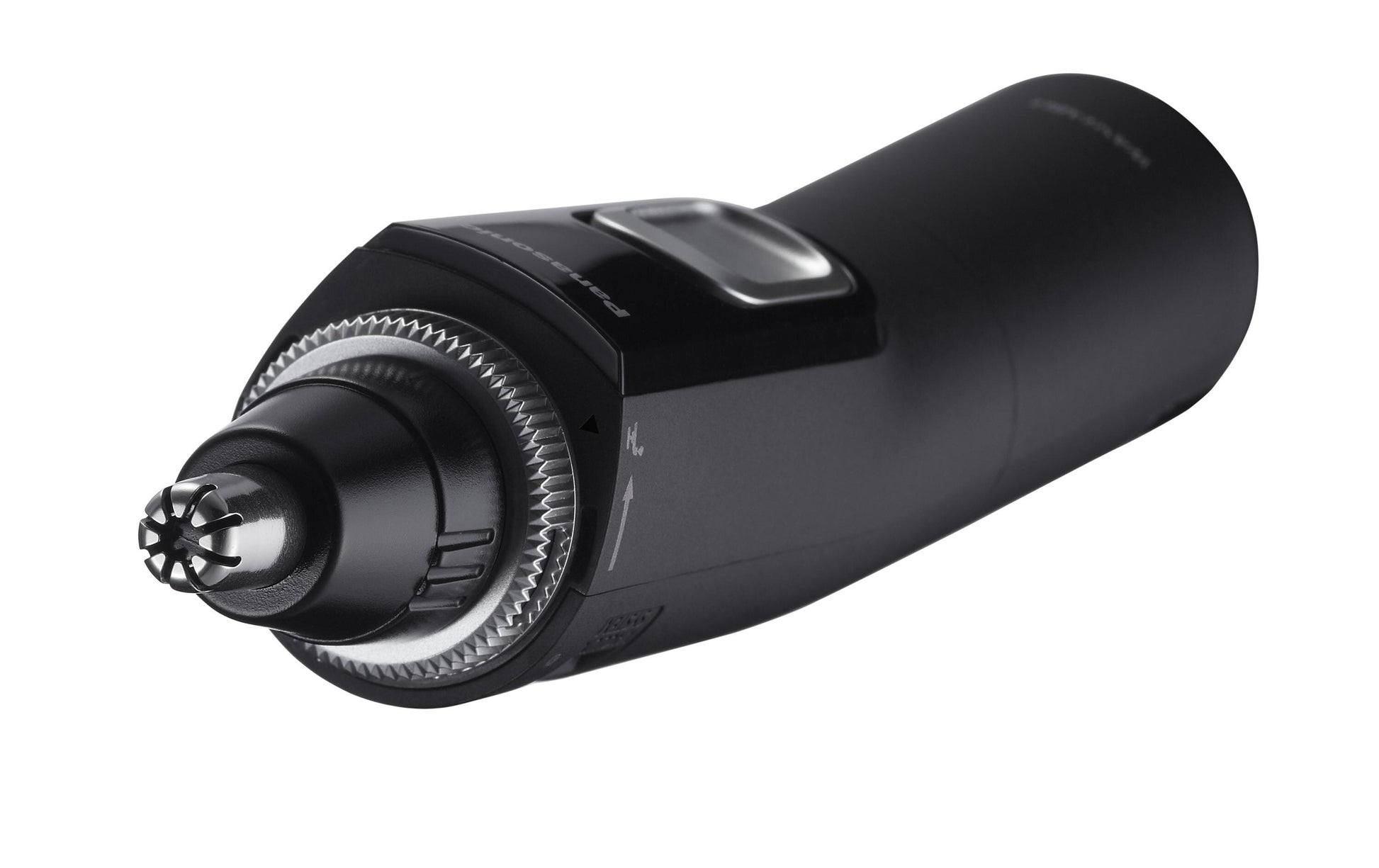 Panasonic Nasenhaartrimmer ER-GN300K503 – nass & trocken, batteriebetrieben, 40 min – schwarz, Edelstahlmesser