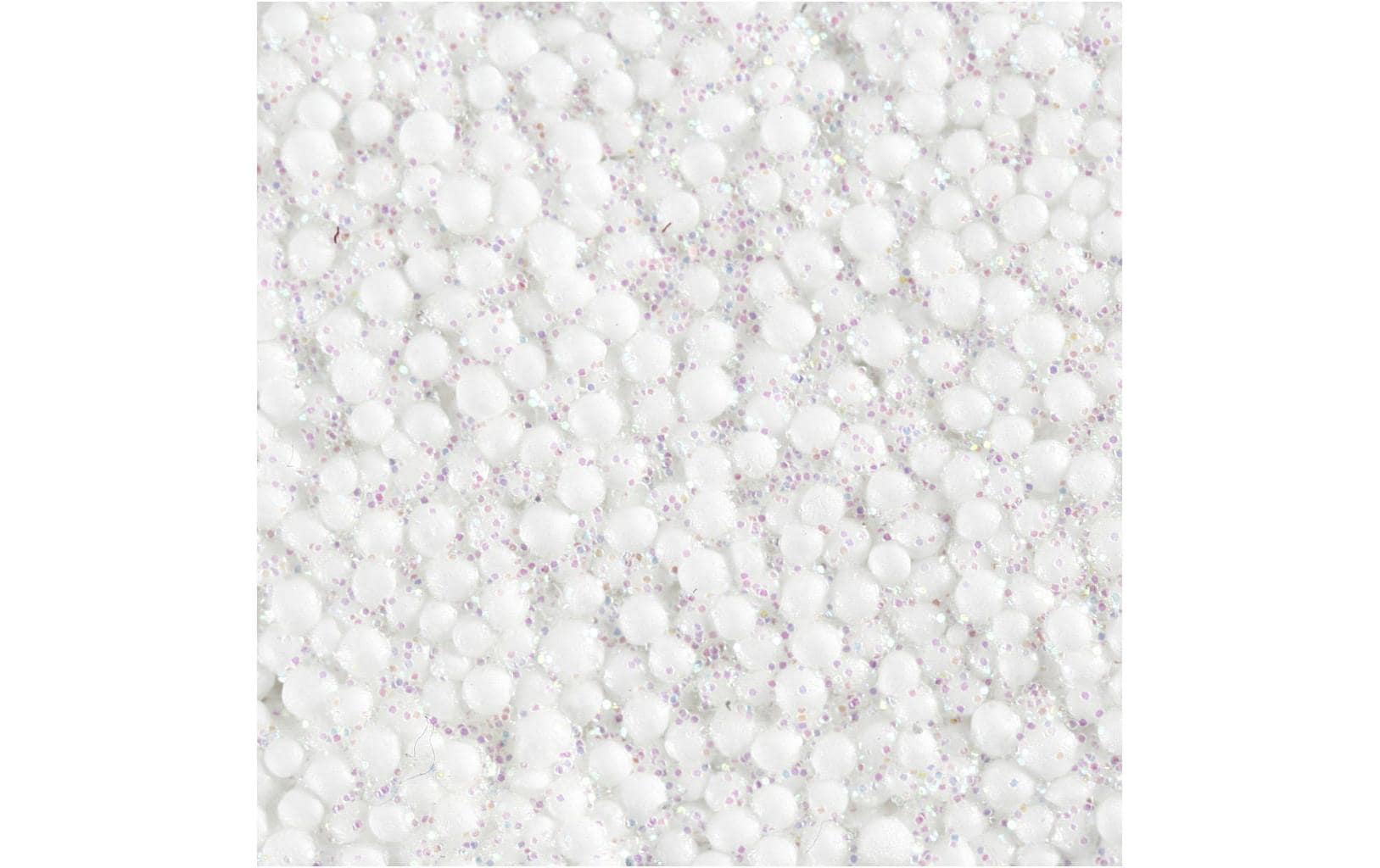 Creativ Company Modelliermasse, Foam Clay, Weiss, Glitzer, 35 g, 1 Stk.