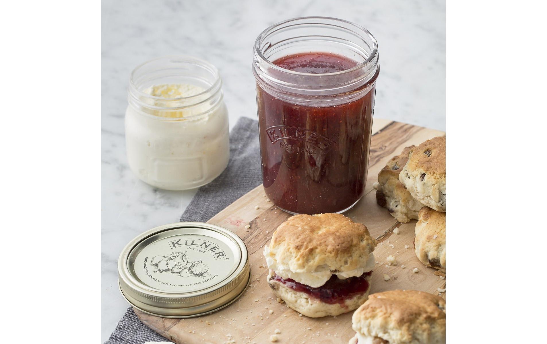Kilner Vorratsdose 350 ml, Ø 9 × 12,5 cm, Glas (Kalk-Natron), Transparent