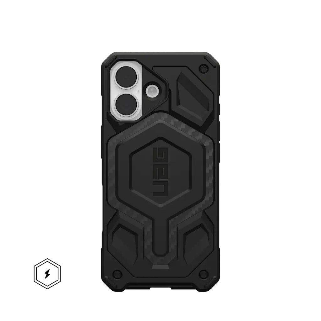Urban Armor Gear Backcover Monarch Pro MS – für Apple iPhone 17 – Carbonfaser – PC