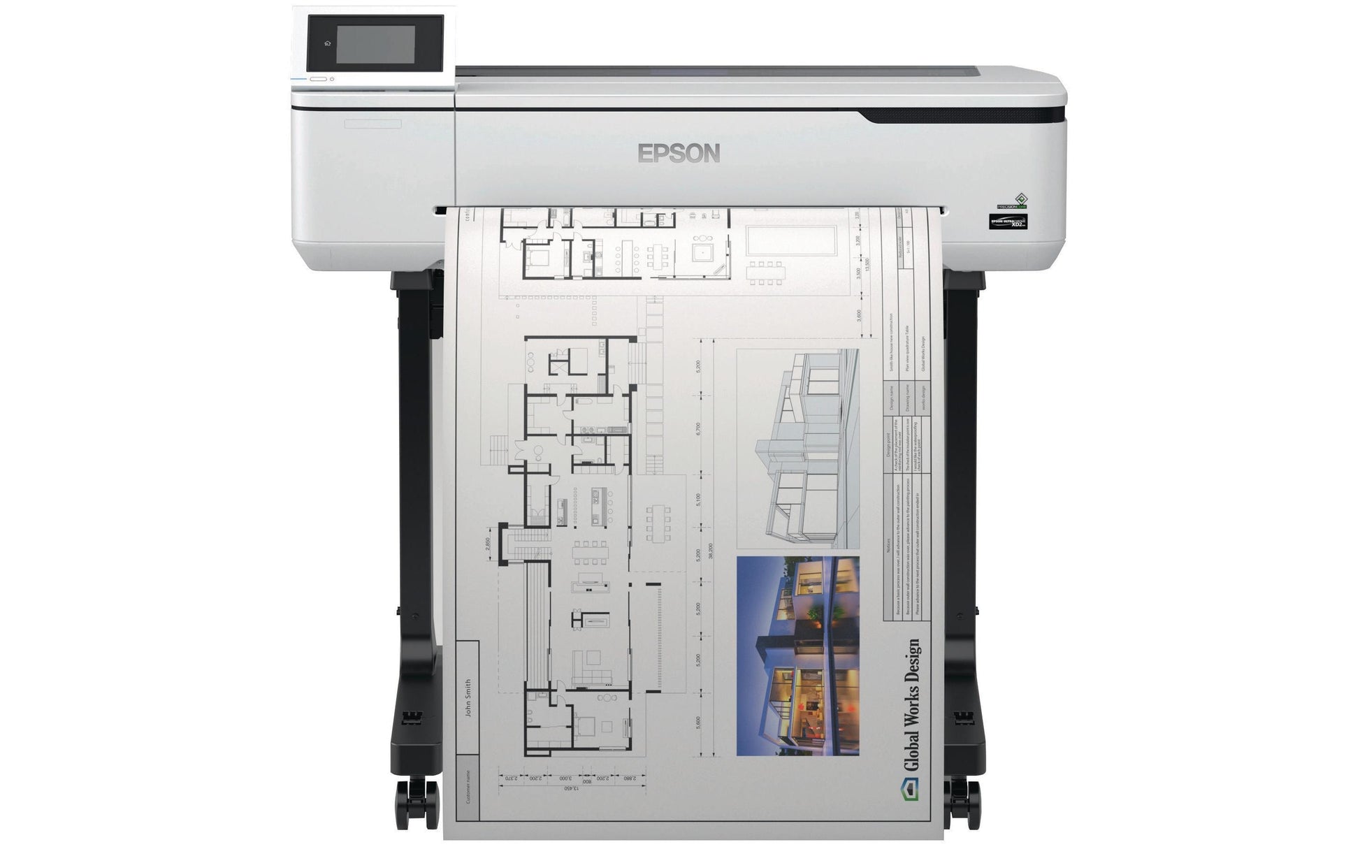 Epson SureColor SC-T3100 – Grossformatdrucker 24", Farbe, LAN/WLAN/USB, mit Stand, 2400 × 1200 dpi