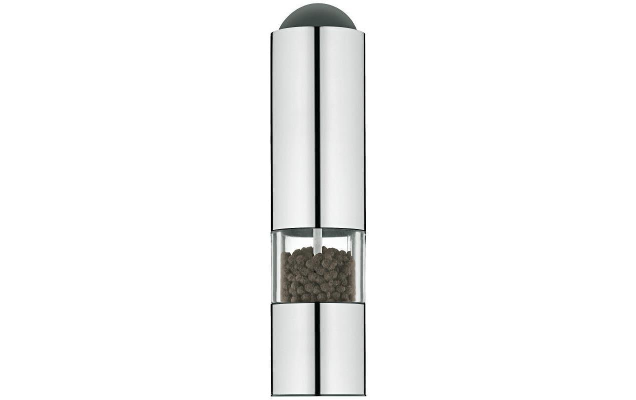 WMF Salz-/Pfeffermühle Ø 5 × 21 cm, Edelstahl/Glas, Keramik-Mahlwerk, stufenlos, silber matt