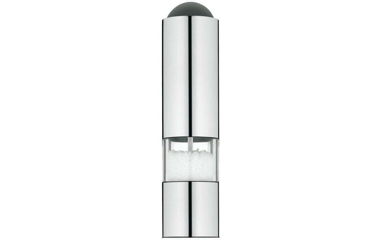 WMF Salz-/Pfeffermühle Ø 5 × 21 cm, Edelstahl/Glas, Keramik-Mahlwerk, stufenlos, silber matt