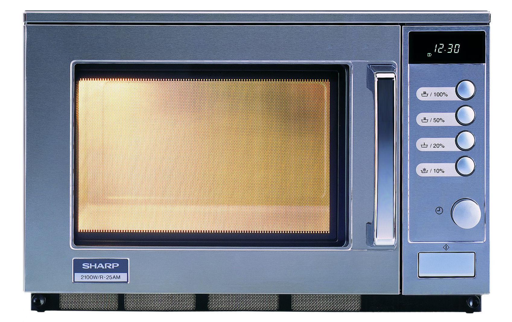 Sharp Home Appliances Sharp Mikrowelle R25AM – 20 l, 2100 W – silber