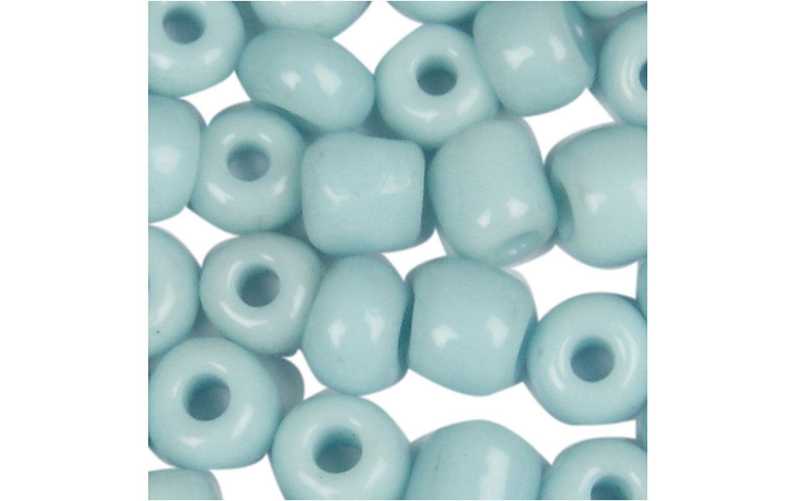 Creativ Company Rocailles, Glas – türkis – Ø 3 mm, Loch 0,6 mm – 1 Stk.