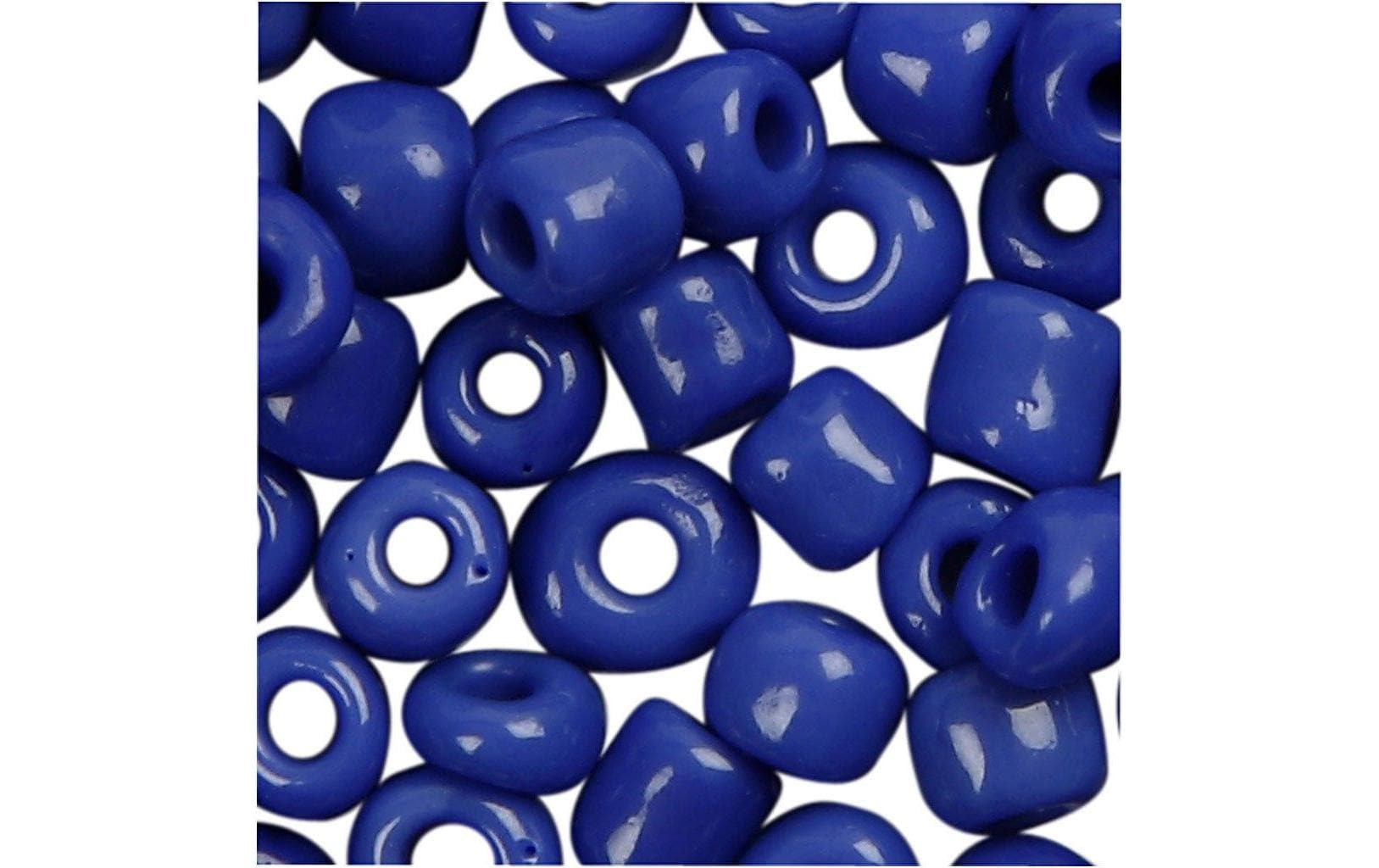 Creativ Company Glasperlen (Rocailles) – Blau – Ø 3 mm, Loch 0,6 mm – 1 Stk.