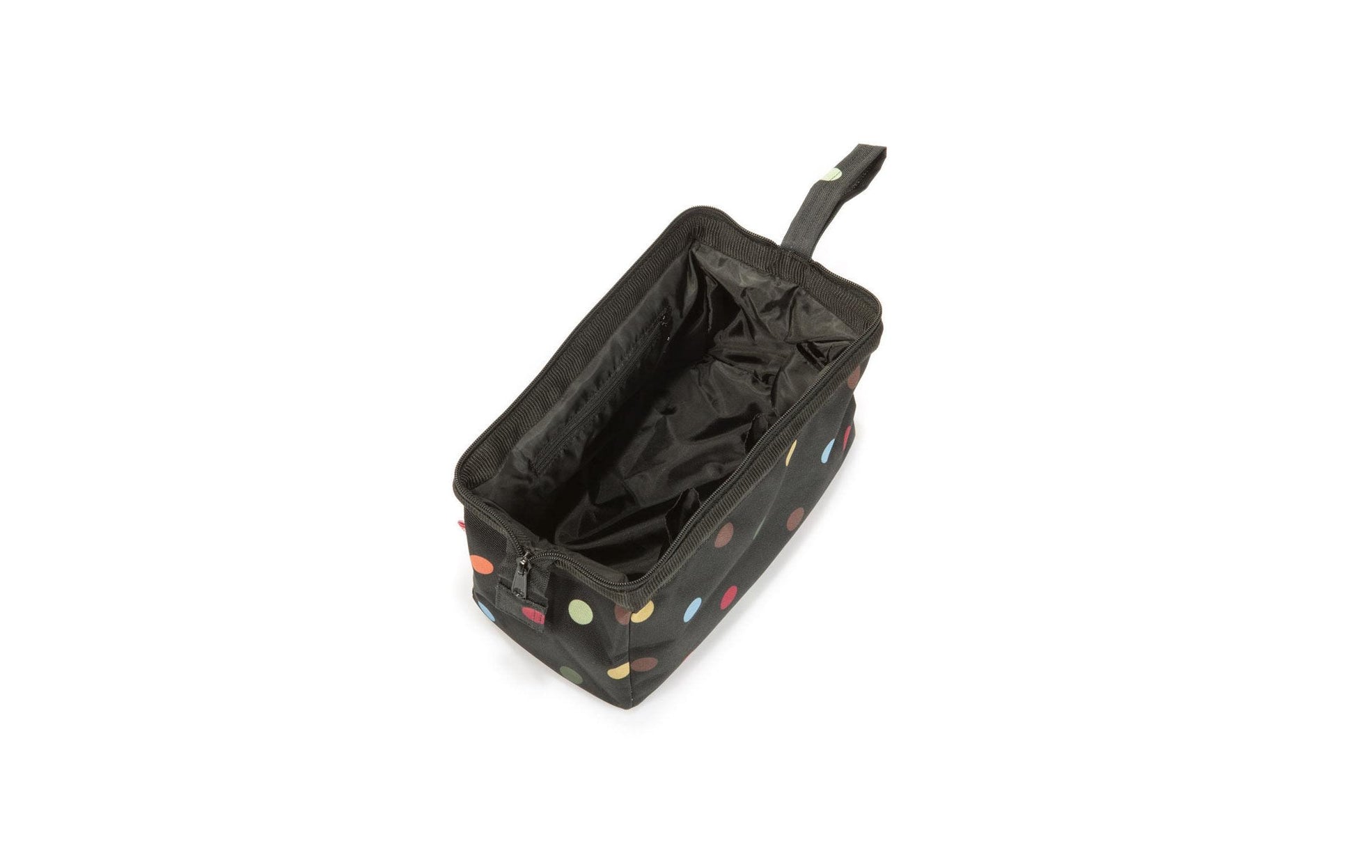 Reisenthel Necessaire Travel Cosmetic – wasserfest, 4 l – schwarz, Polyester, Punkte, 1 Stk.