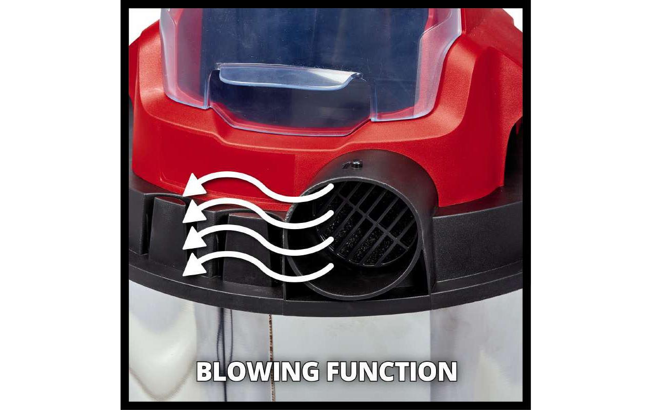 Einhell Absauganlage TC-VC 18/20 Li – 2-in-1, 20 l, Akkubetrieb, Schlauch 1,5 m
