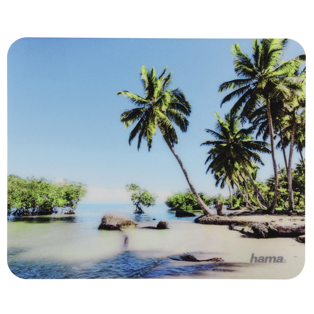 Hama Mausmatte – matt, rutschfest, mehrfarbig, 220 × 1 × 180 mm