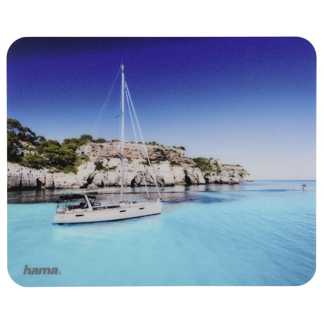 Hama Mausmatte – matt, rutschfest, mehrfarbig, 220 × 1 × 180 mm