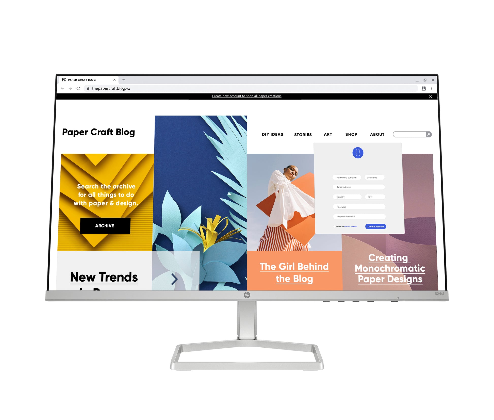 HP S5 524SF – Monitor, 1920 × 1080 (Full HD)