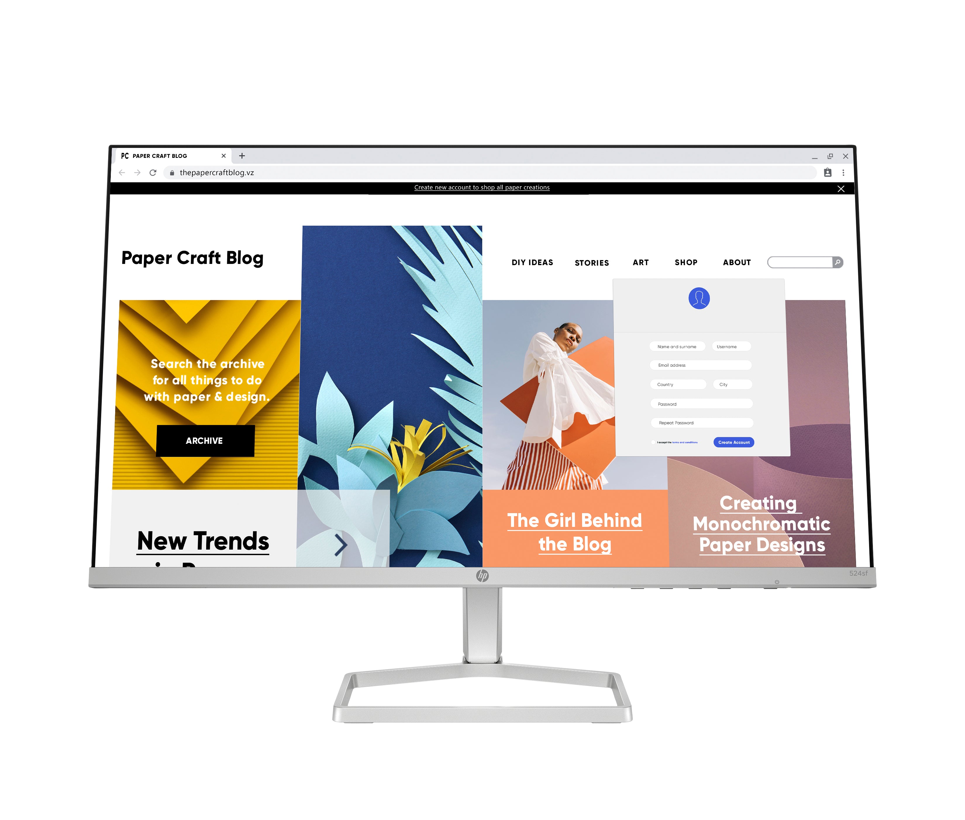 HP S5 524SF – Monitor, 1920 × 1080 (Full HD)