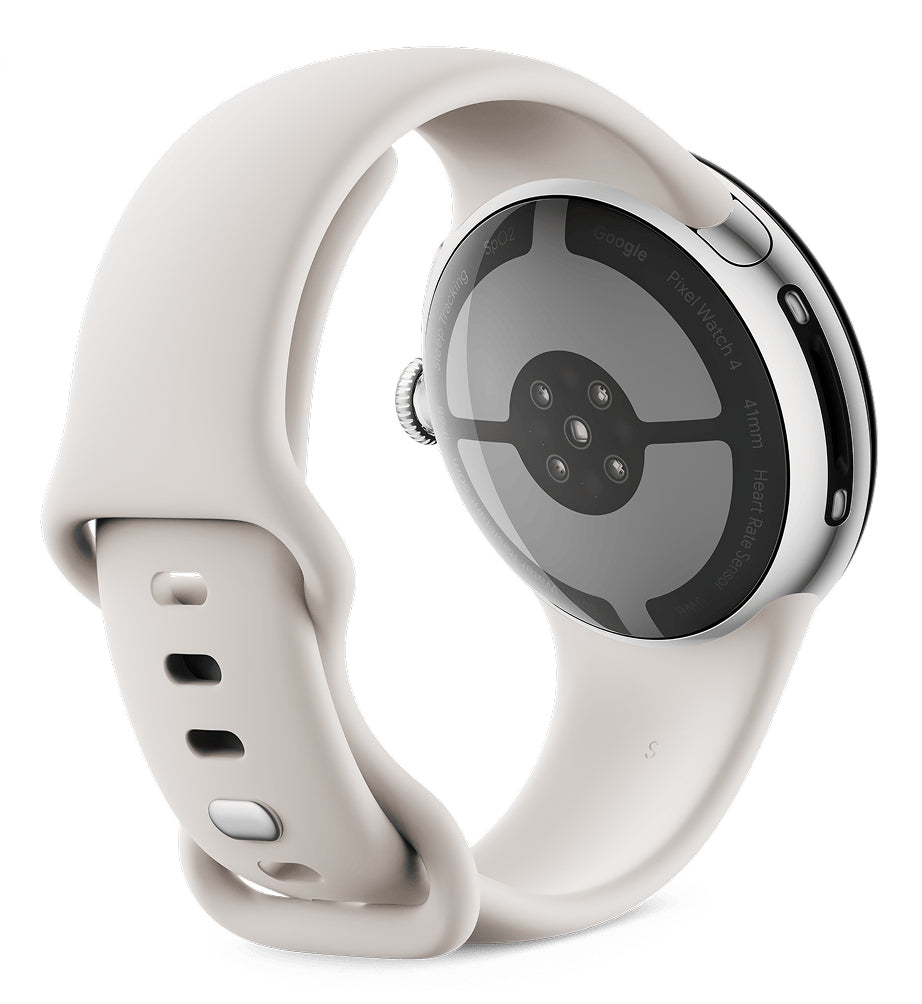 Google Pixel Watch 4 41 mm GPS – Aluminium Silber, Beige, S/L, 50 m