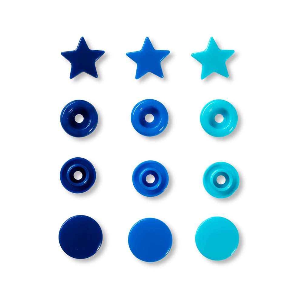 Prym Ösen Ø 12,4 mm – Polyoxymethylen (POM), Blau, 30 Stück