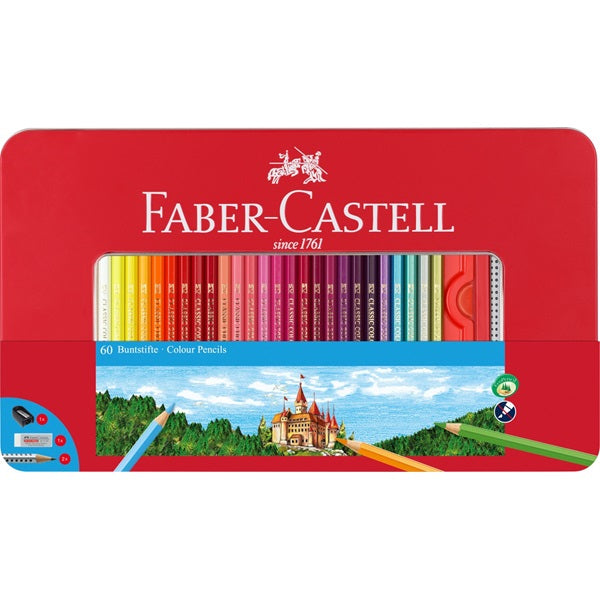 Faber-Castell Buntstifte Classic Colour – Sechskant, 60 Farben