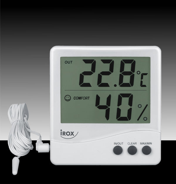 Irox JB913R Temperatur-/Feuchtesensor – Kabelgebunden, Innen/Aussen