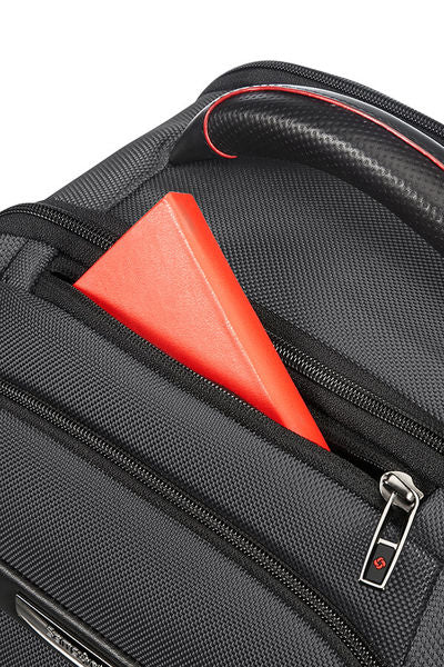 Samsonite Pro-DLX 5 3V Notebook-Rucksack – 20 l, RFID-Fach, Aufsteckfunktion, Nylon, Schwarz
