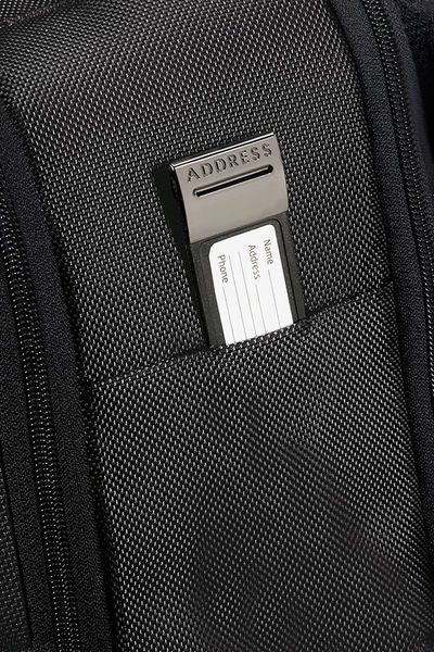 Samsonite Pro-DLX 5 3V Notebook-Rucksack – 20 l, RFID-Fach, Aufsteckfunktion, Nylon, Schwarz