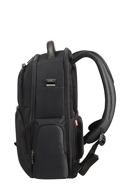 Samsonite Pro-DLX 5 3V Notebook-Rucksack – 20 l, RFID-Fach, Aufsteckfunktion, Nylon, Schwarz