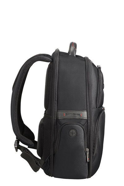 Samsonite Pro-DLX 5 3V Notebook-Rucksack – 20 l, RFID-Fach, Aufsteckfunktion, Nylon, Schwarz