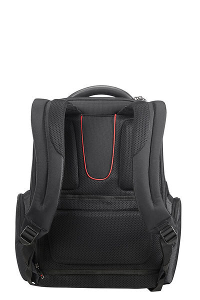 Samsonite Pro-DLX 5 3V Notebook-Rucksack – 20 l, RFID-Fach, Aufsteckfunktion, Nylon, Schwarz