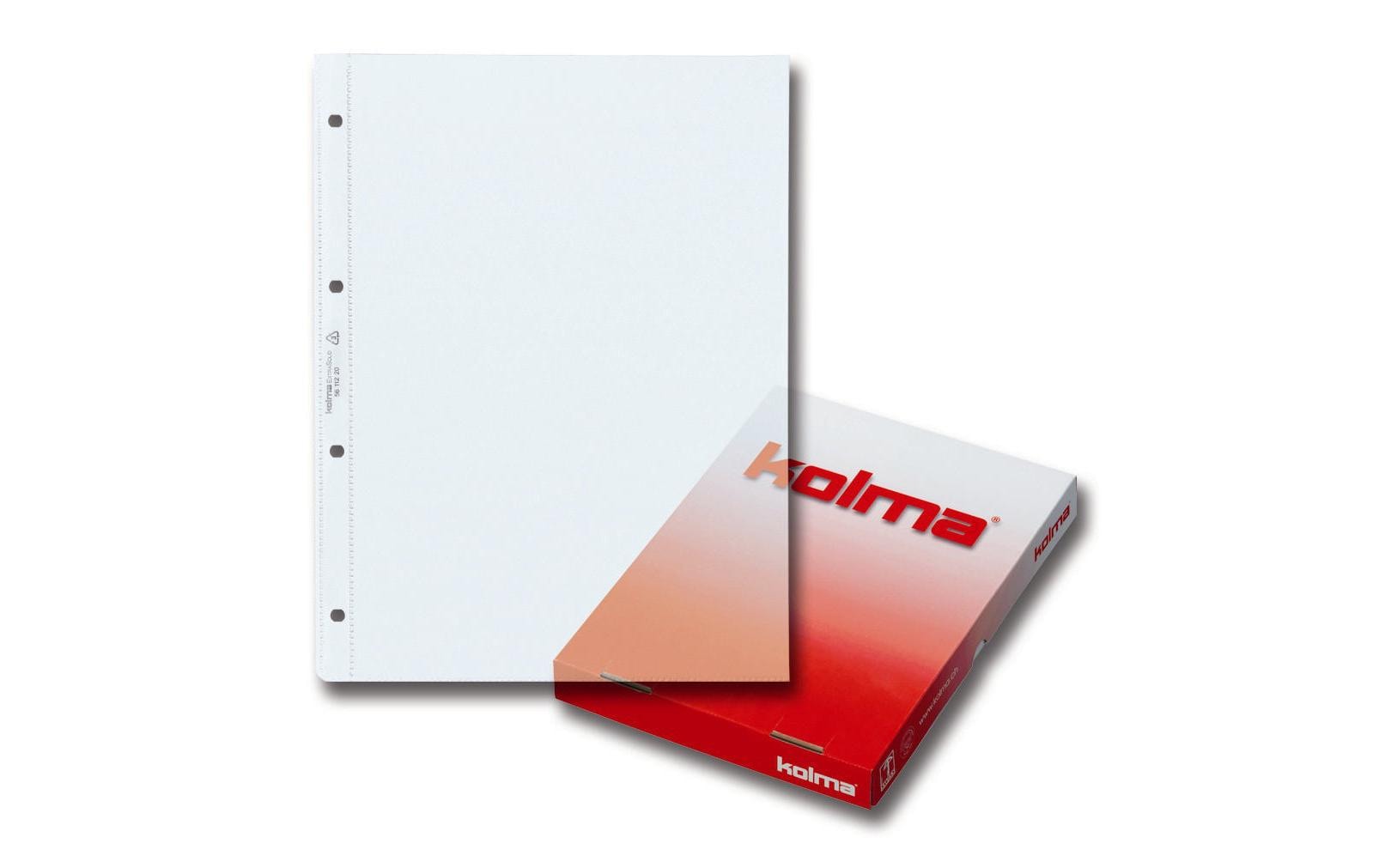 Kolma Sichtmappe A4 – transparent, Kunststoff, glänzend, 140 µm, 100er-Pack