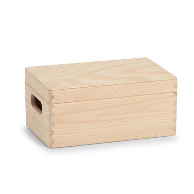 Zeller Present Aufbewahrungsbox (mit Deckel) – Holz – Natur – mit Griff – 300 × 140 × 200 mm