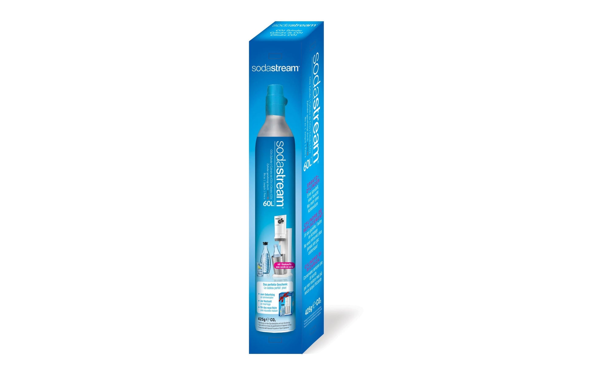 SodaStream CO2-Zylinder 60 l – für Wassersprudler