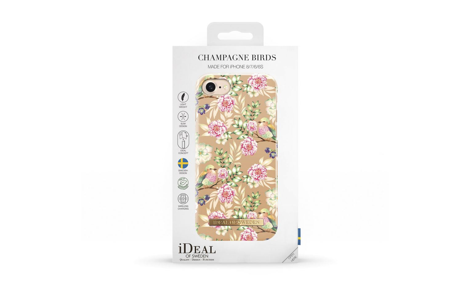 Ideal of Sweden – Backcover – für Apple iPhone 6–8/SE (2020) – Champagne Birds