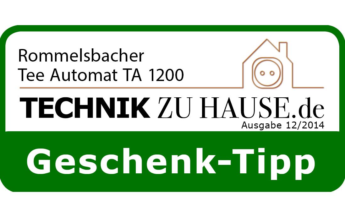 Rommelsbacher TA 1200 – Tee- & Wasserkocher, 1,0 l, 4 Temperaturstufen, 1200 W