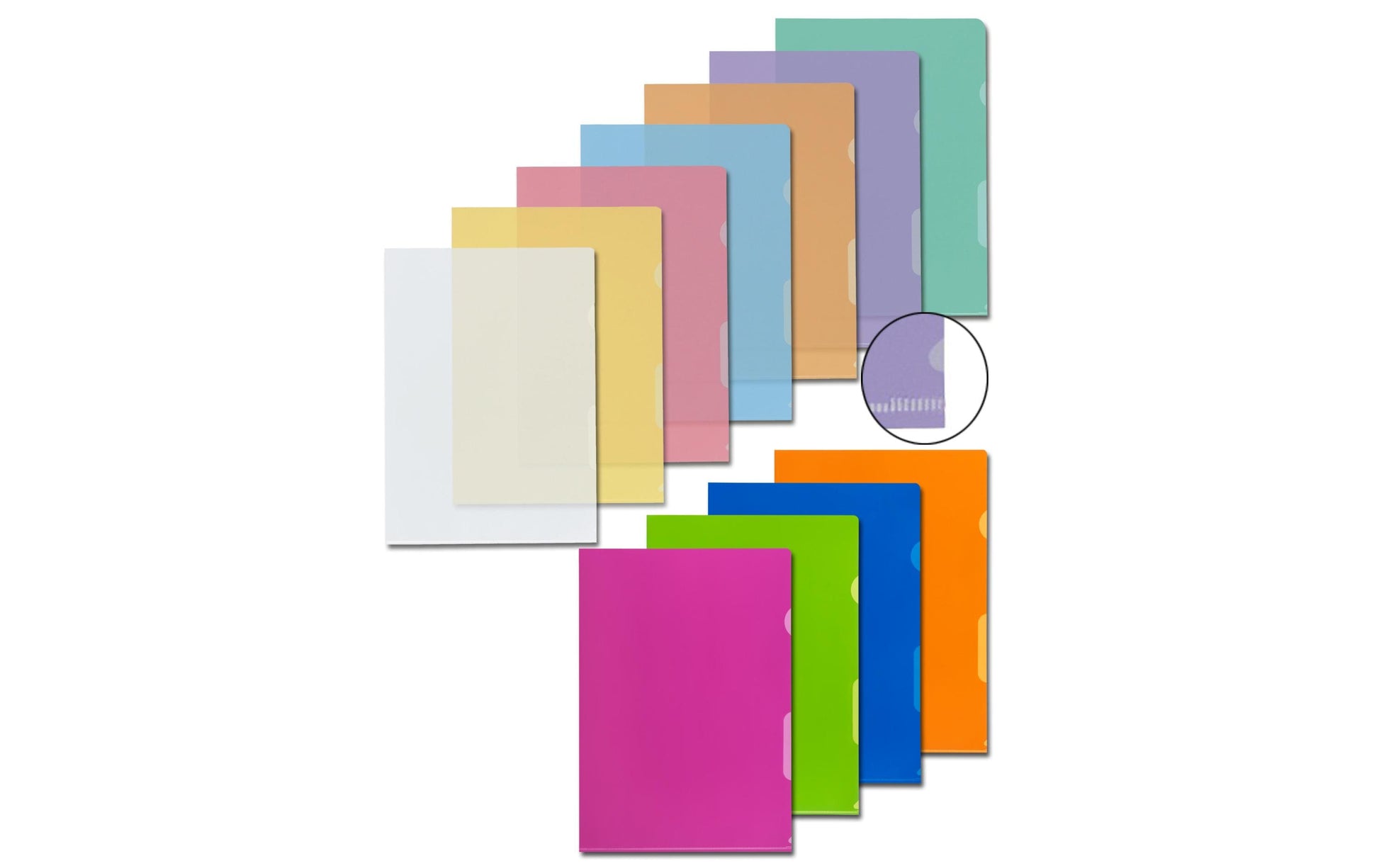 Kolma Sichtmappe A4 – carrot, Kunststoff, matt, 120 µm, 10er-Pack