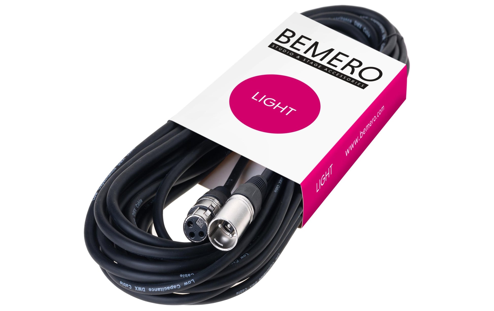 Bemero XLR-Kabel – 3-pol M–F – 20 m, AWG 24