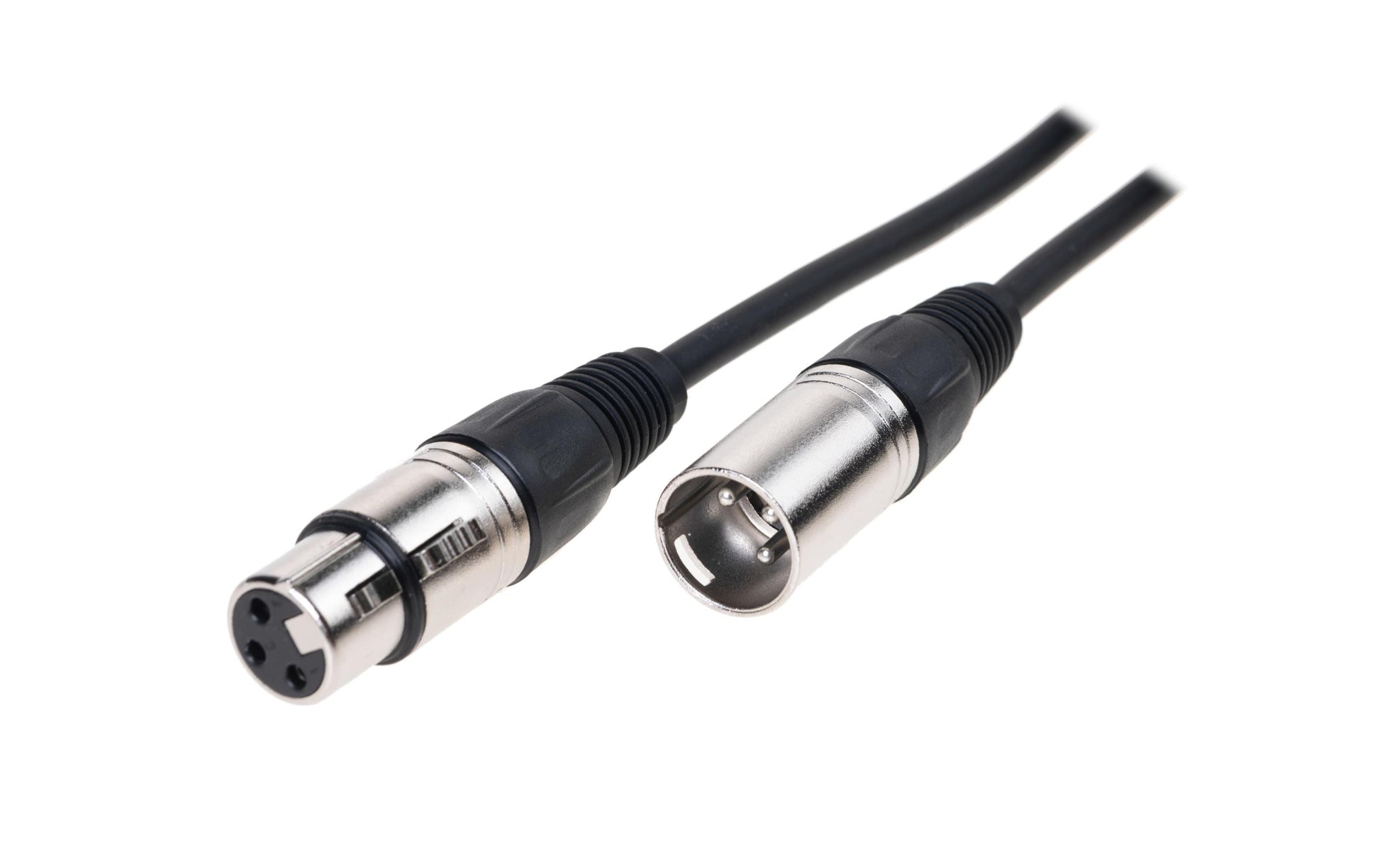 Bemero BLC1011-600BK – DMX-Kabel, 3-pol XLRm/XLRf, 6 m, Schwarz