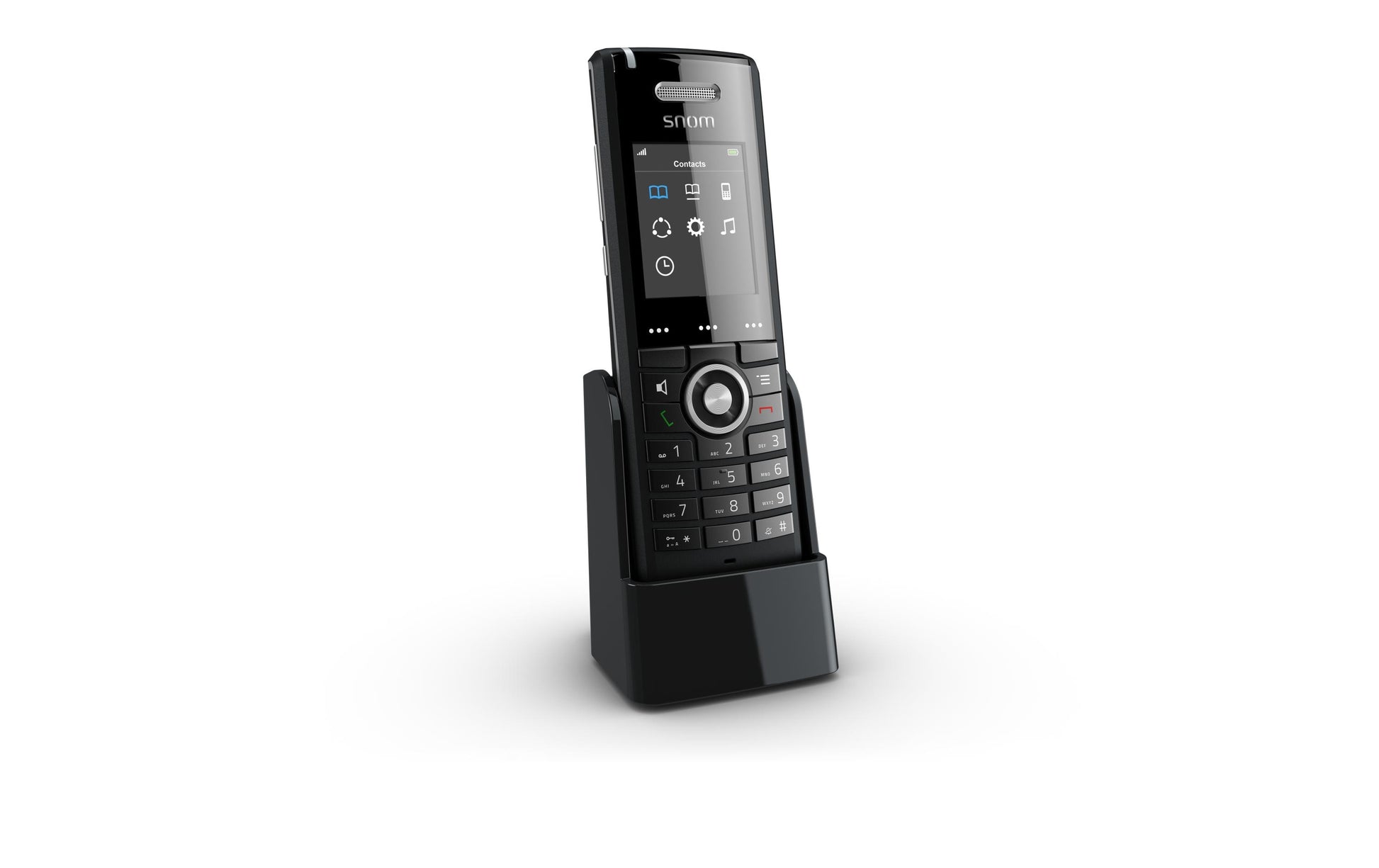 Snom M65 – WLAN-Telefon (Handgerät), inkl. Ladeschale, DECT, Schwarz