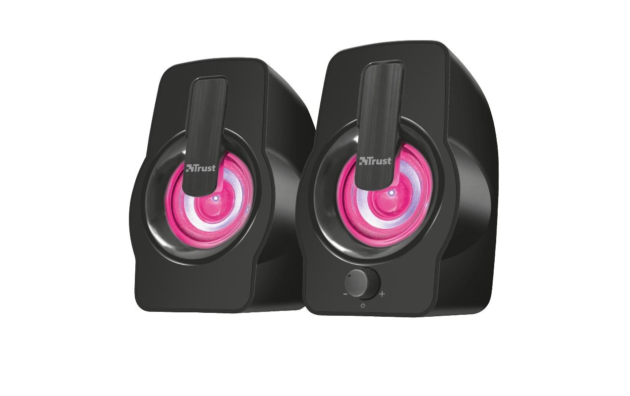 Trust Gemi RGB – PC-Lautsprecher – 2.0, 6 W, 3,5 mm – Schwarz