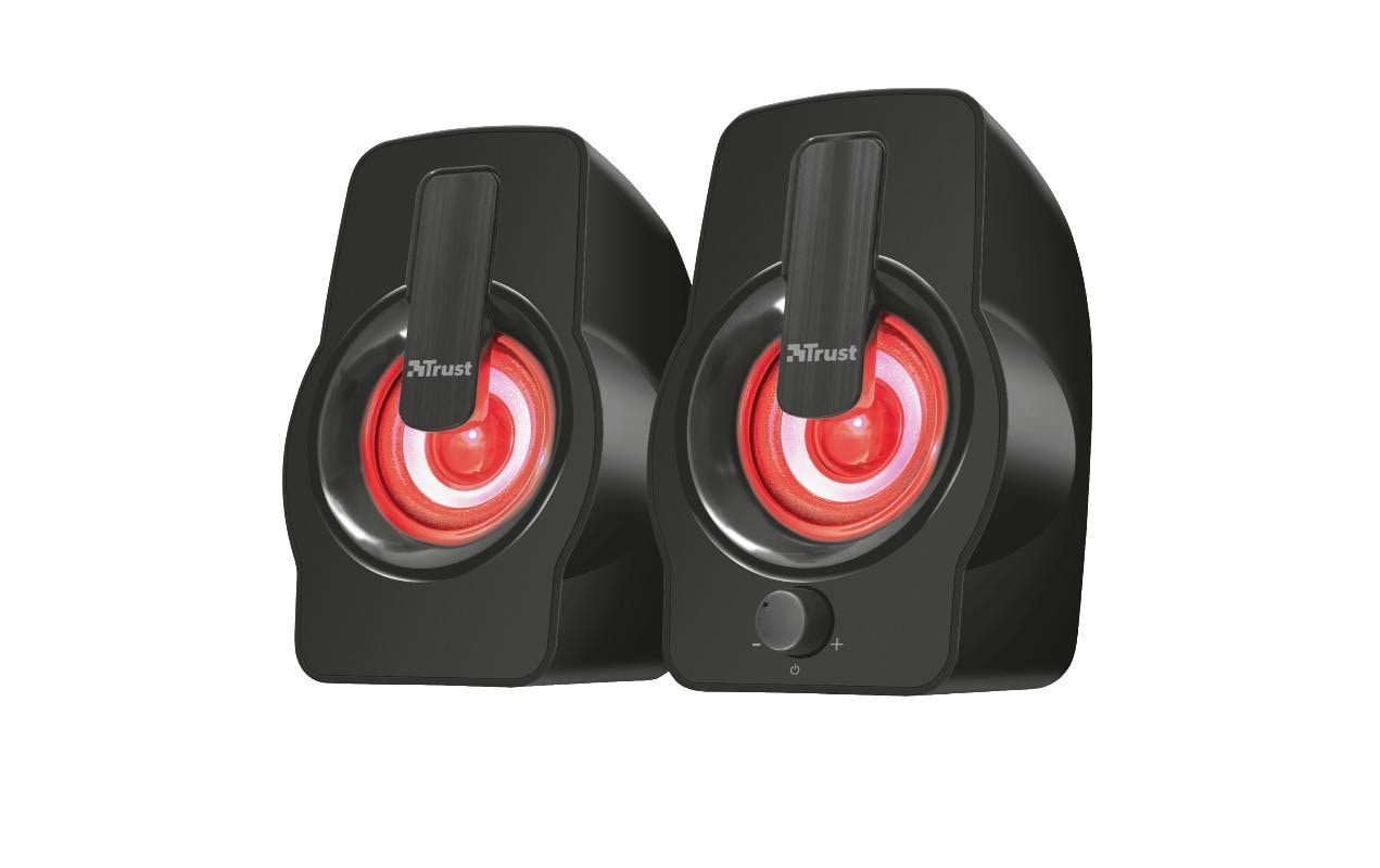 Trust Gemi RGB – PC-Lautsprecher – 2.0, 6 W, 3,5 mm – Schwarz