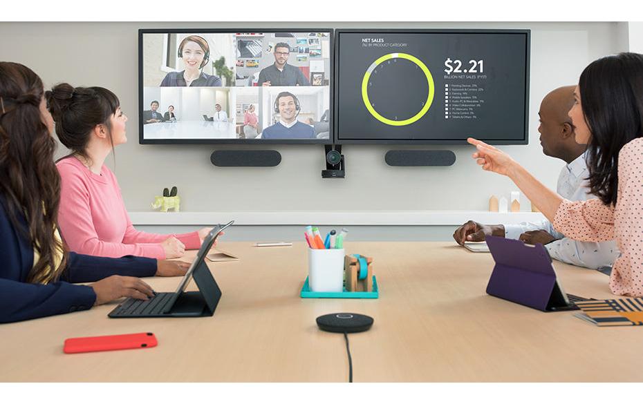 Logitech Rally Mic Pod – Konferenzmikrofon, schwarz
