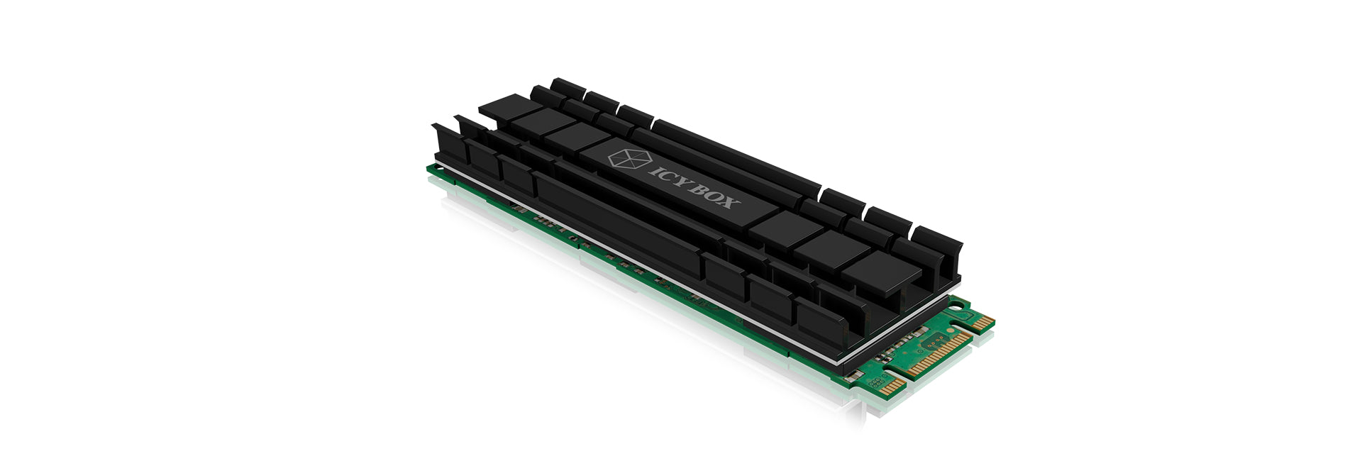 ICY BOX IB-M2HS-701 – M.2-Kühlkörper, 5 mm, Aluminium, Wärmeleitpad enthalten – für M.2 2280 NVMe SSD