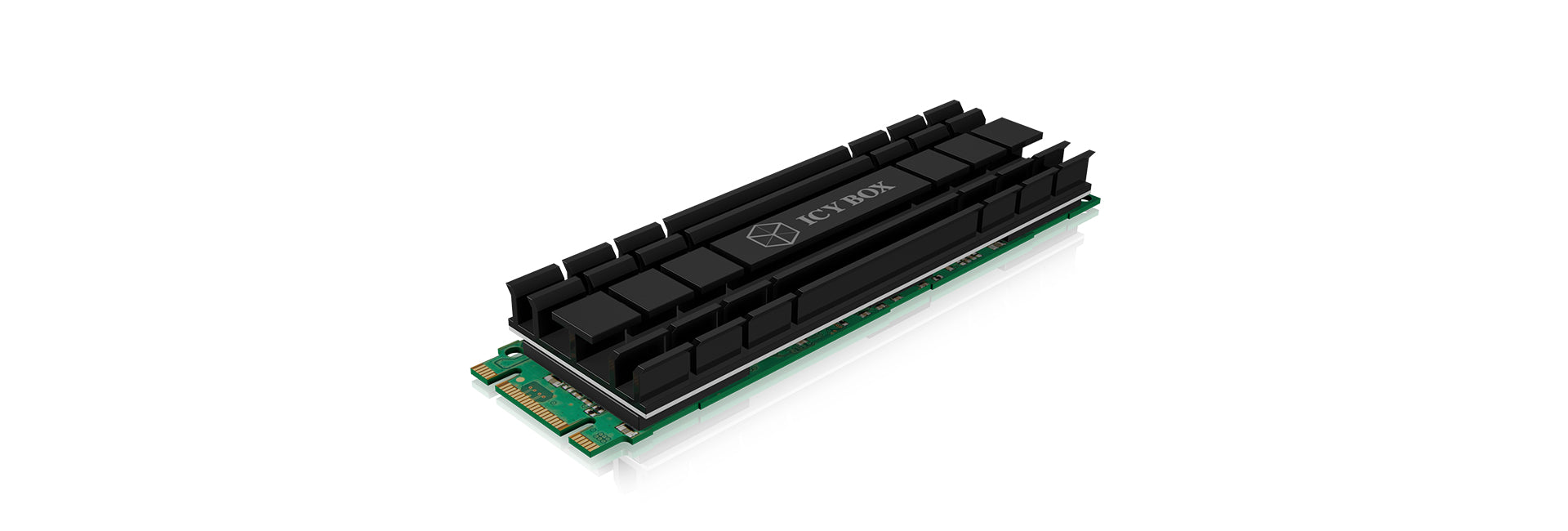 ICY BOX IB-M2HS-701 – M.2-Kühlkörper, 5 mm, Aluminium, Wärmeleitpad enthalten – für M.2 2280 NVMe SSD