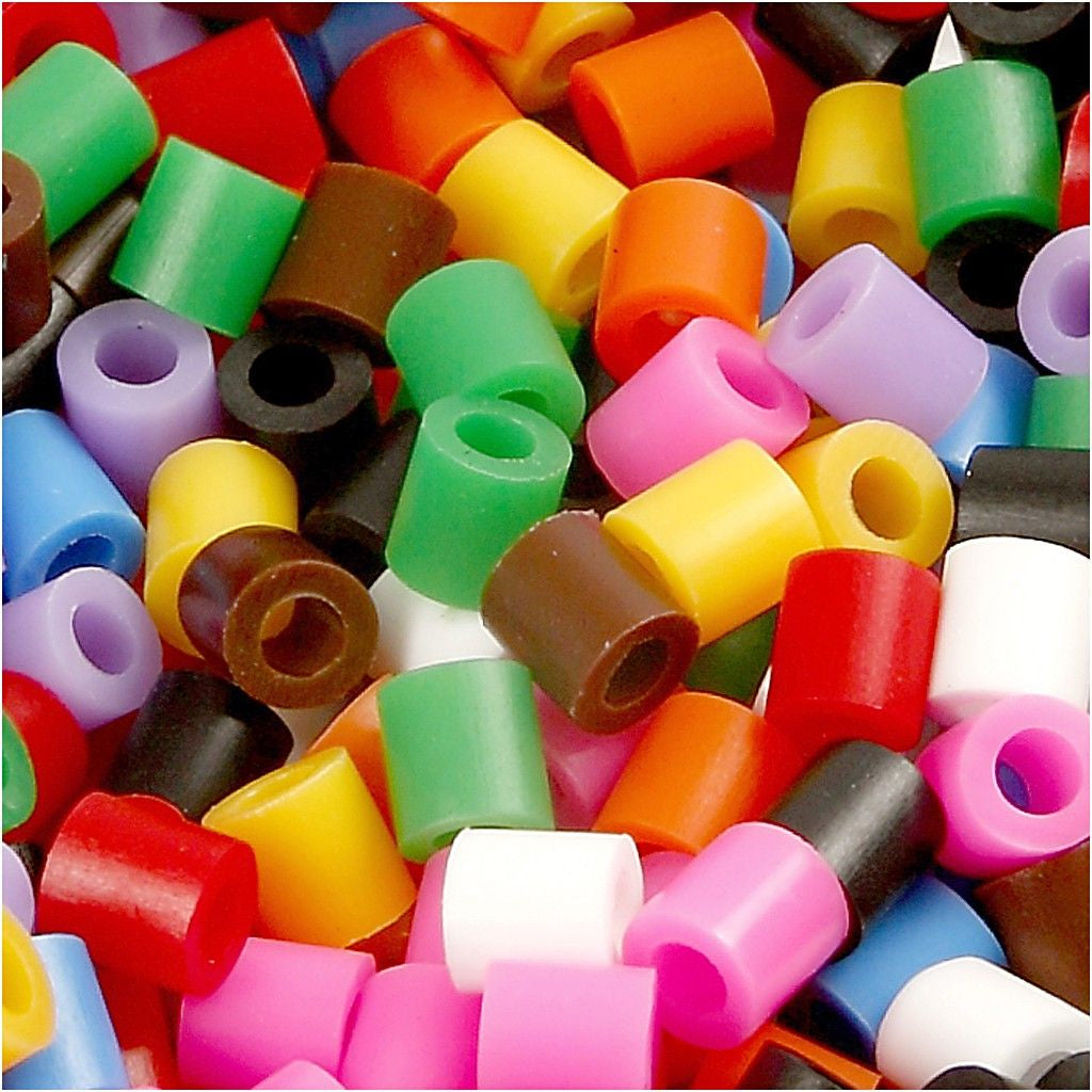 Creativ Company Bügelperlen, Medium, Mehrfarbig, Ø 5 mm, Loch Ø 2,5 mm, 20'000 Stk.