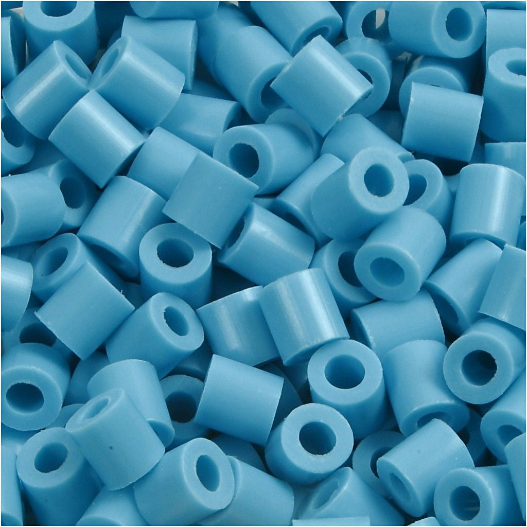 Creativ Company Bügelperlen Medium, Türkis, Ø 5 mm, Loch Ø 2,5 mm, 1'100 Stk.