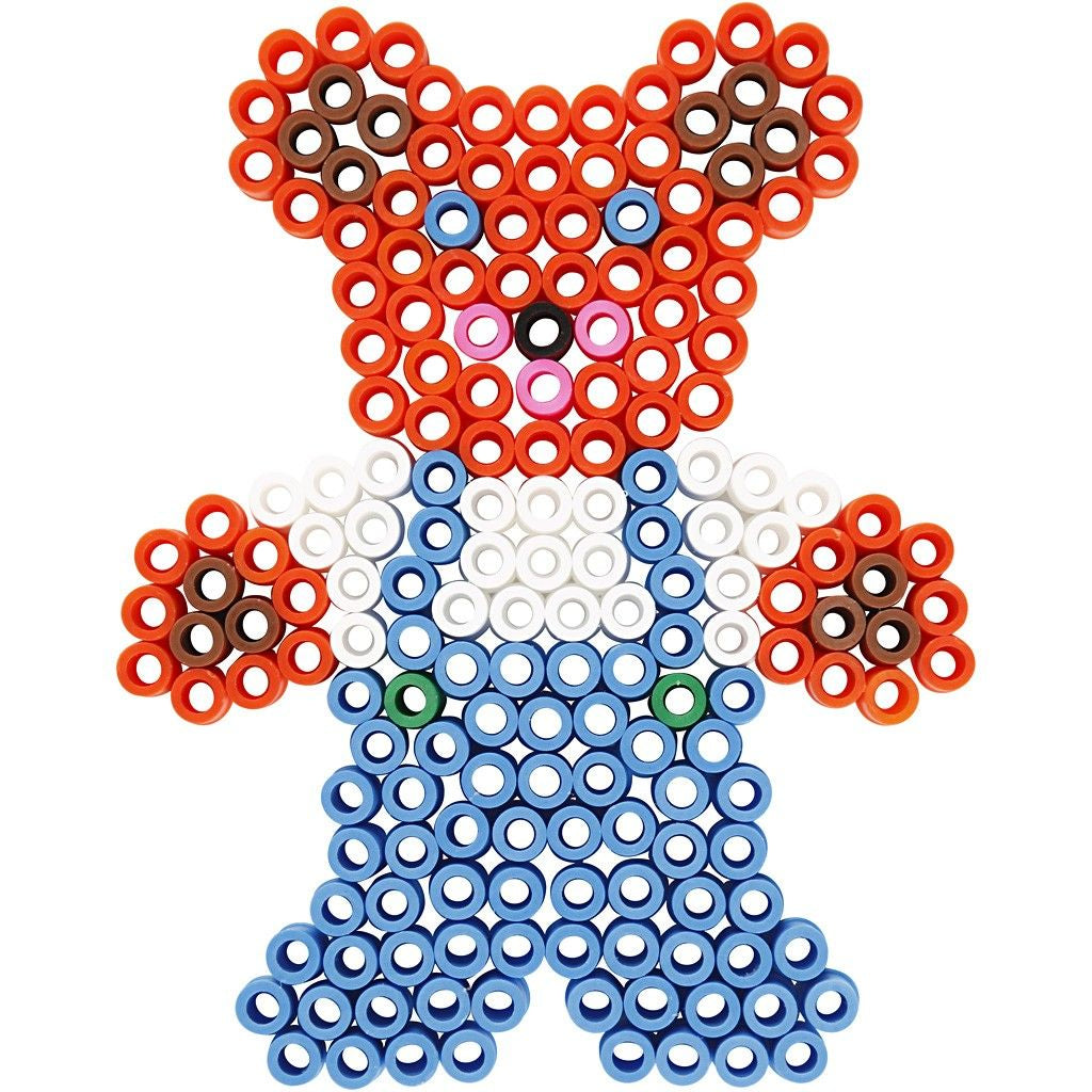 Creativ Company Steckplatten Jumbo, Tiere, Set à 5, transparent