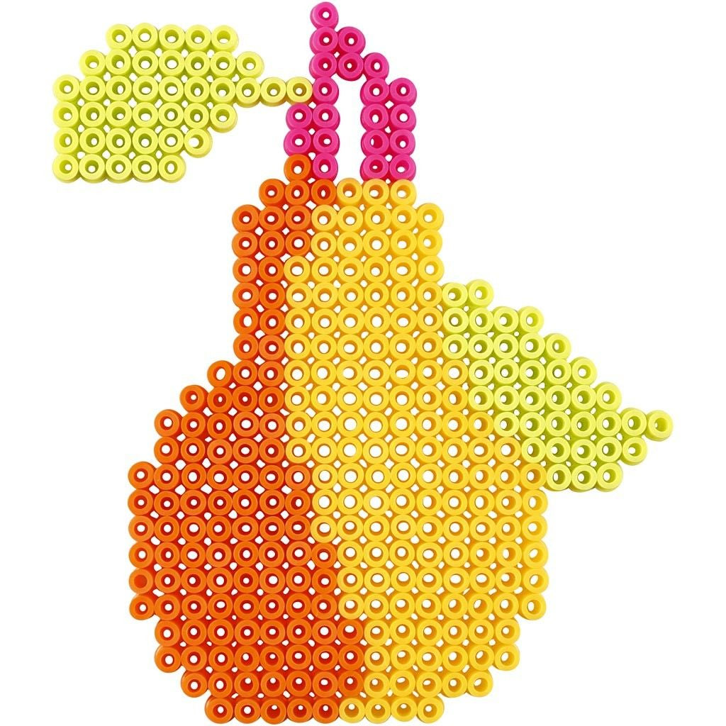 Creativ Company Steckplatten-Set Medium, Blume, Transparent, Set à 6, 8,5 × 14–14 × 16 cm