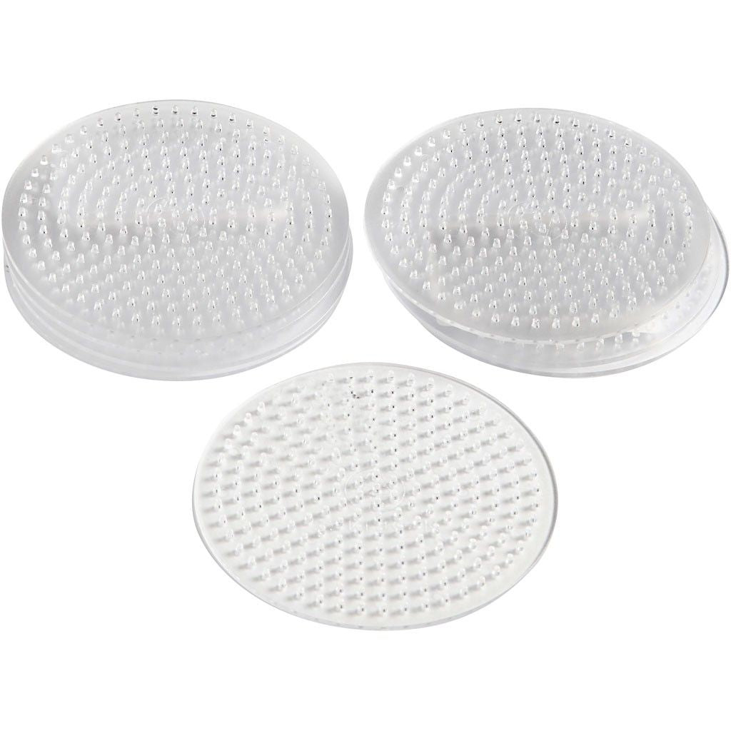 Creativ Company Steckplatten, Medium, Transparent, 85 × 85 mm, Set à 10