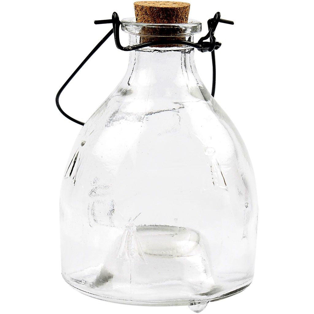 Creativ Company Insektenfalle – 8,5 × 13 cm – transparent – Glas – für Wespen